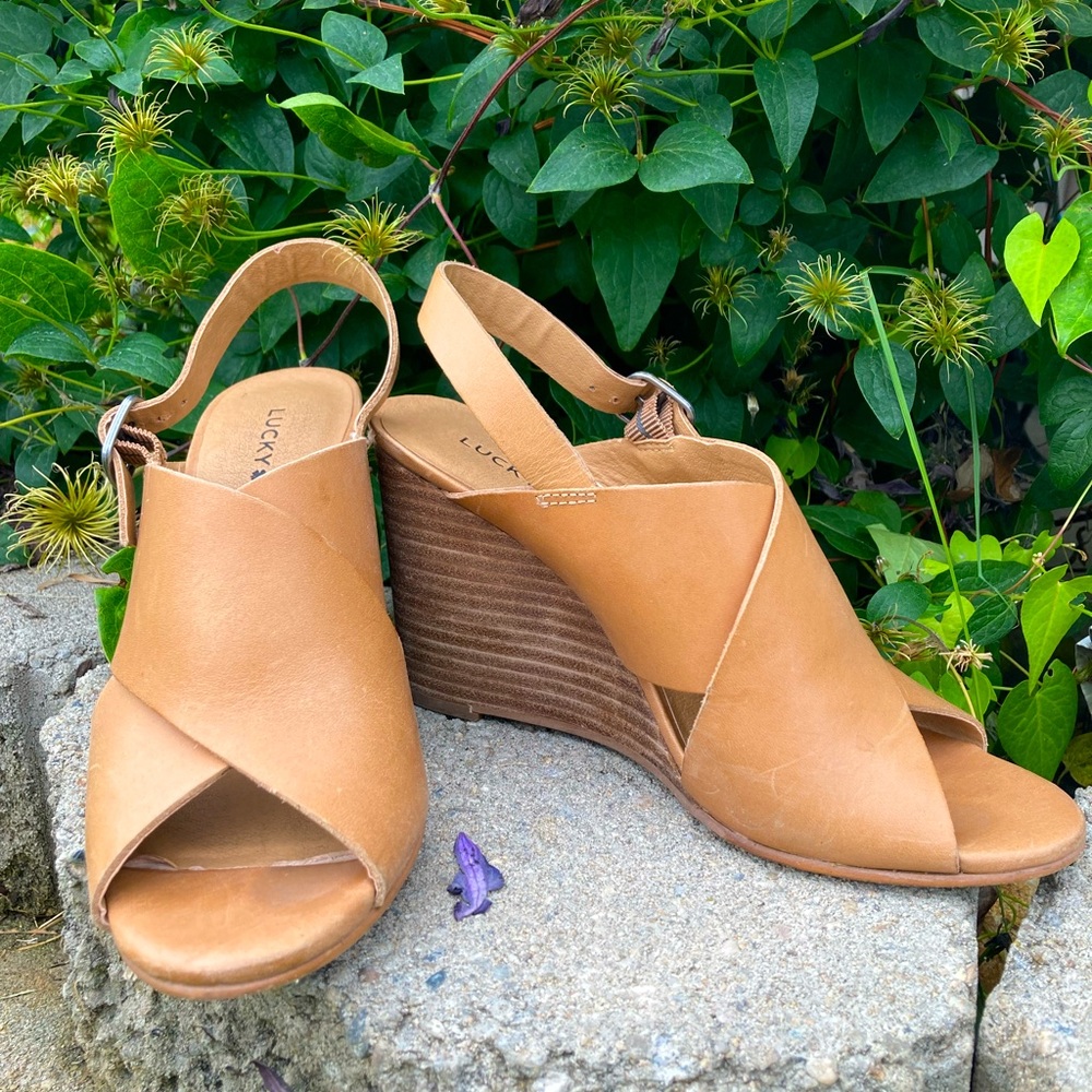 Lucky brand wedge heels